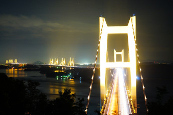 写真：瀬戸大橋ライトアップ
