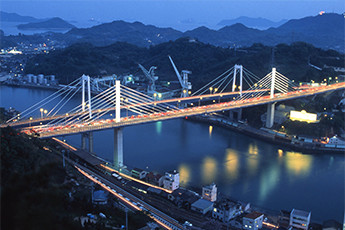 写真：新尾道大橋ライトアップ