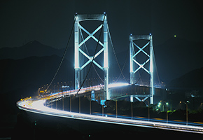大鳴門橋　ライトアップ画像