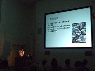 15年9月橋の科学館講演会　学生生活の様子