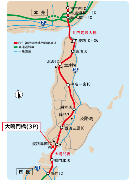 大鳴門橋位置図