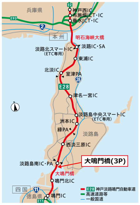 大鳴門橋位置図