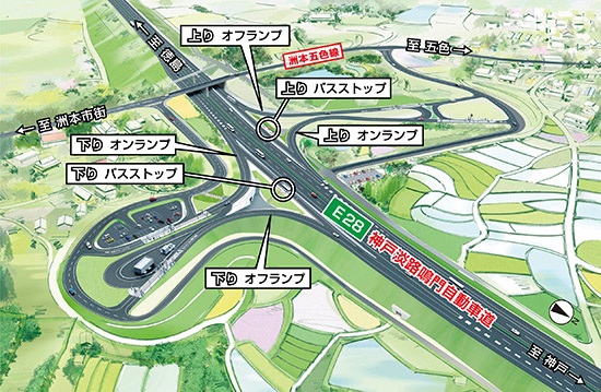 淡路島中央スマートICイメージ図