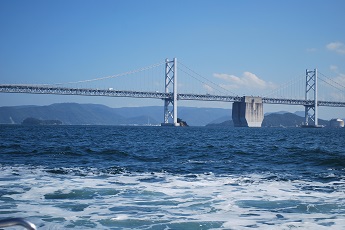 瀬戸大橋クルーズ乗船