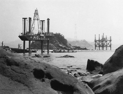 鳴門海峡のボーリング調査