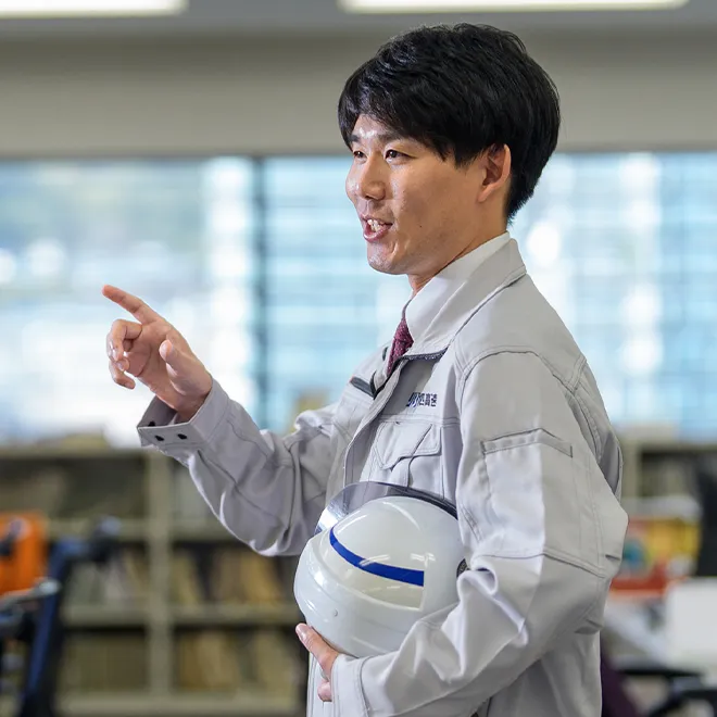 >電気通信職（高速道路の保全）H.Sの1日のスケジュール