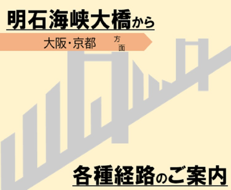 明石海峡大橋からの経路選択のご案内