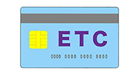 出口料金所では、一般レーンの係員にETCカードを手渡して下さい。