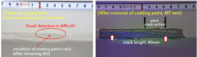 crack conditions in abnormal temperature area