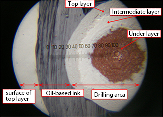 example of drilling area micrograph