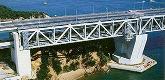 Truss portion of Hitsuishijima Viaduct