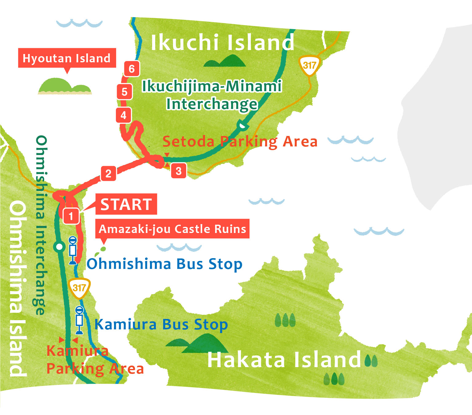 Tatara Bridge Beginners Course Model Course Shimanami Kaido Cycling