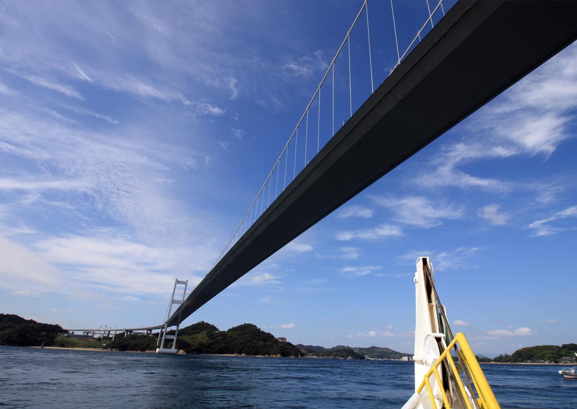 From Umashima to Oshima Island by boat. Bicycles may be brought along.