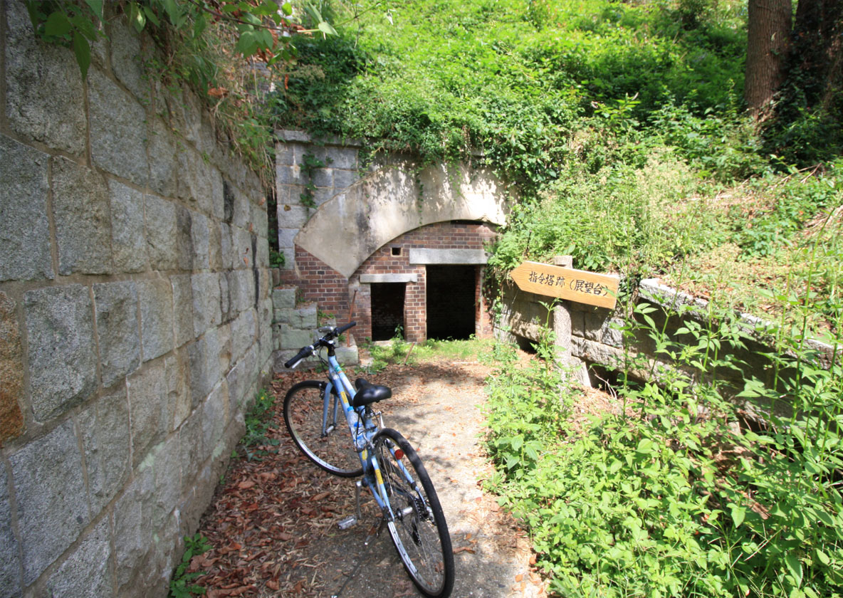 Oshima Island command tower ruins