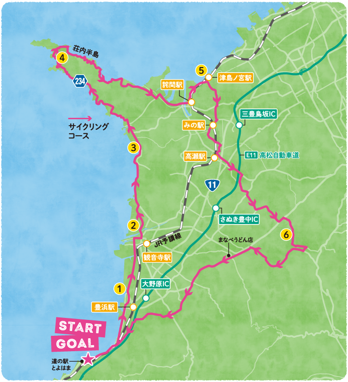 サイクリングコース