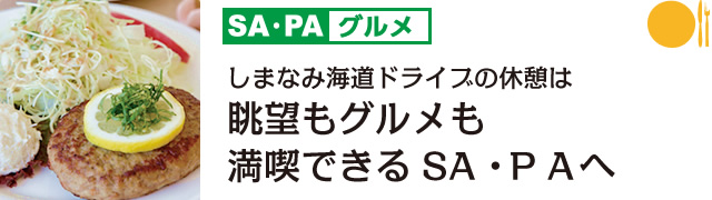 SA・PAグルメ 眺望もグルメも満喫できるSA・ＰＡへ