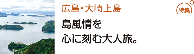 島風情を心に刻む大人旅。