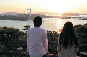 日本の夕日百景にも選ばれたビューポイント