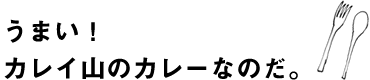 うまい！カレイ山のカレーなのだ。