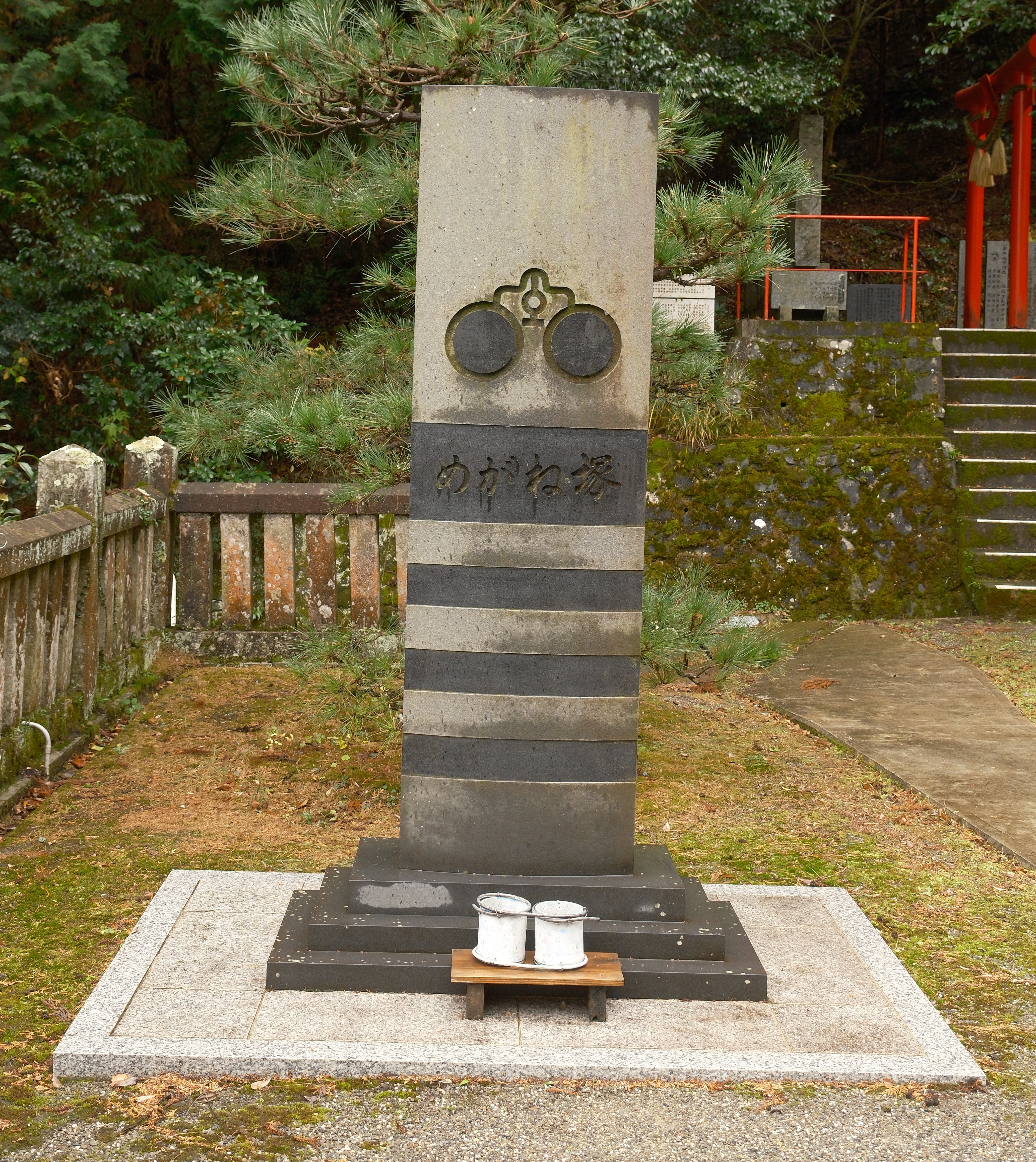 眼病平癒などの願いごとは「向かい眼」の絵馬に。初穂料は300円。