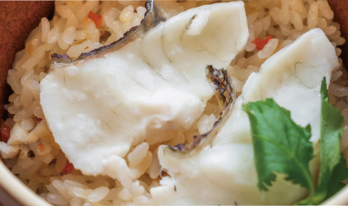 「鯛めし御膳（1,850円）」は天ぷらや鯛の刺身付き。