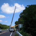 しまなみ海道の樹木伐採を行っています