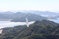 因島大橋 向島 高見山より