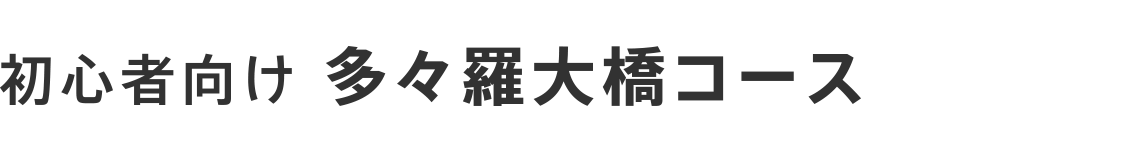 初心者向け 多々羅大橋コース